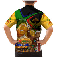 Nelson Mandela Happy Freedom Day Family Matching Mermaid Dress and Hawaiian Shirt South Africa Heritage Victory Art