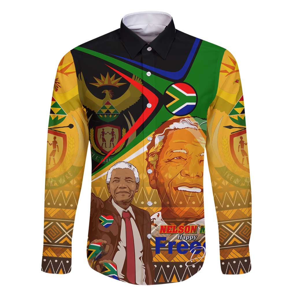 Nelson Mandela Happy Freedom Day Family Matching Mermaid Dress and Hawaiian Shirt South Africa Heritage Victory Art
