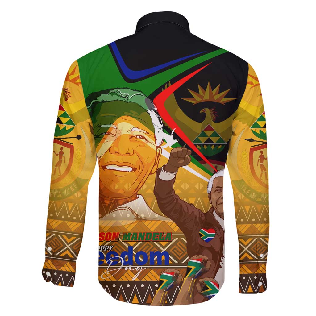 Nelson Mandela Happy Freedom Day Family Matching Mermaid Dress and Hawaiian Shirt South Africa Heritage Victory Art