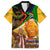 Nelson Mandela Happy Freedom Day Family Matching Off The Shoulder Long Sleeve Dress and Hawaiian Shirt South Africa Heritage Victory Art
