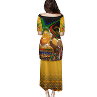 Nelson Mandela Happy Freedom Day Family Matching Puletasi and Hawaiian Shirt South Africa Heritage Victory Art