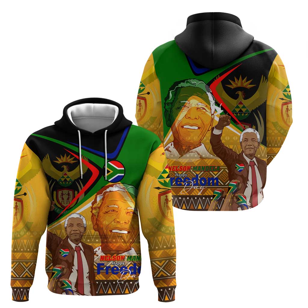 Nelson Mandela Happy Freedom Day Hoodie South Africa Heritage Victory Art