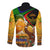 Nelson Mandela Happy Freedom Day Long Sleeve Button Shirt South Africa Heritage Victory Art