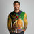 Nelson Mandela Happy Freedom Day Long Sleeve Polo Shirt South Africa Heritage Victory Art