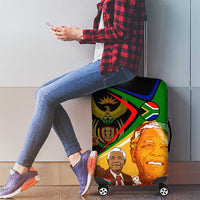 Nelson Mandela Happy Freedom Day Luggage Cover South Africa Heritage Victory Art