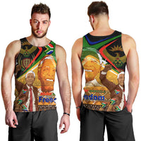Nelson Mandela Happy Freedom Day Men Tank Top South Africa Heritage Victory Art