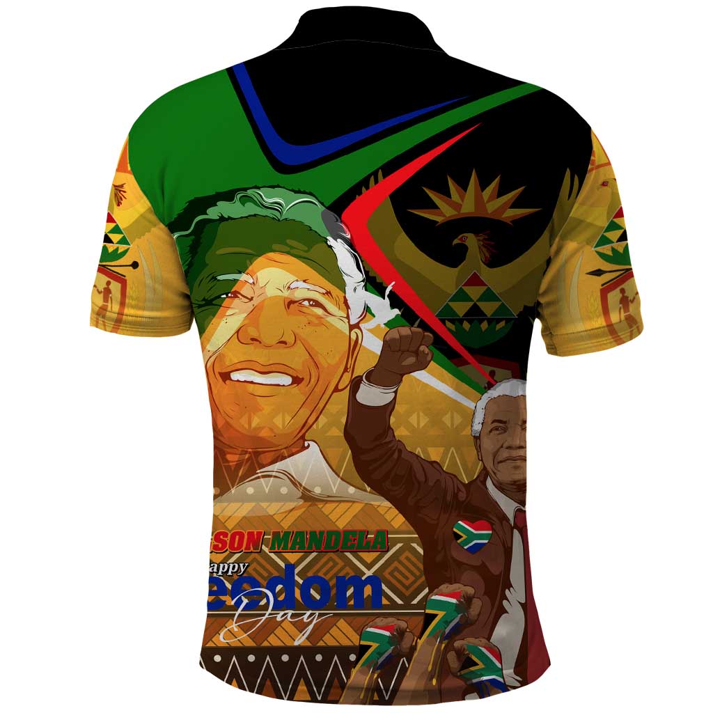 Nelson Mandela Happy Freedom Day Polo Shirt South Africa Heritage Victory Art