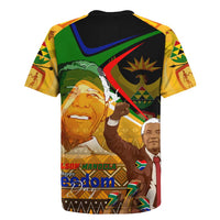 Nelson Mandela Happy Freedom Day Rugby Jersey South Africa Heritage Victory Art