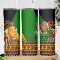 Nelson Mandela Happy Freedom Day Skinny Tumbler South Africa Heritage Victory Art
