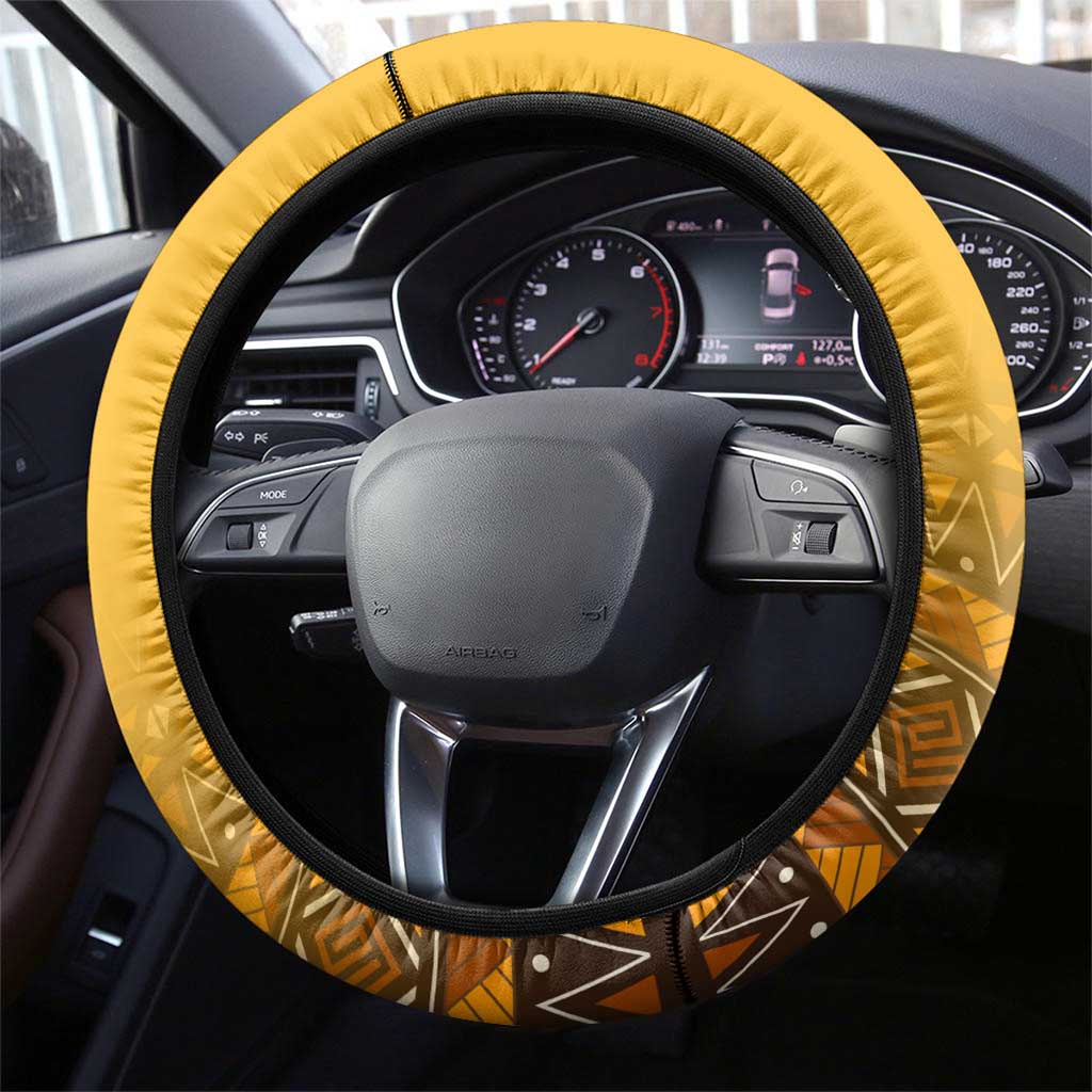 Nelson Mandela Happy Freedom Day Steering Wheel Cover South Africa Heritage Victory Art
