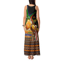 Nelson Mandela Happy Freedom Day Tank Maxi Dress South Africa Heritage Victory Art