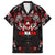 Haida Canada Day Family Matching Summer Maxi Dress and Hawaiian Shirt Totem Inspired Maple Leaf Indigenous Art
