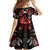 Haida Canada Day Kid Short Sleeve Dress Totem Inspired Maple Leaf Indigenous Art