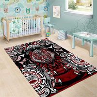 Haida Wolf Area Rug Canada Indigenous Art