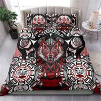 Haida Wolf Bedding Set Canada Indigenous Art