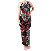 Haida Wolf Family Matching Tank Maxi Dress and Hawaiian Shirt Canada Indigenous Art