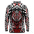 Haida Wolf Long Sleeve Polo Shirt Canada Indigenous Art