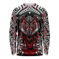 Haida Wolf Long Sleeve Shirt Canada Indigenous Art