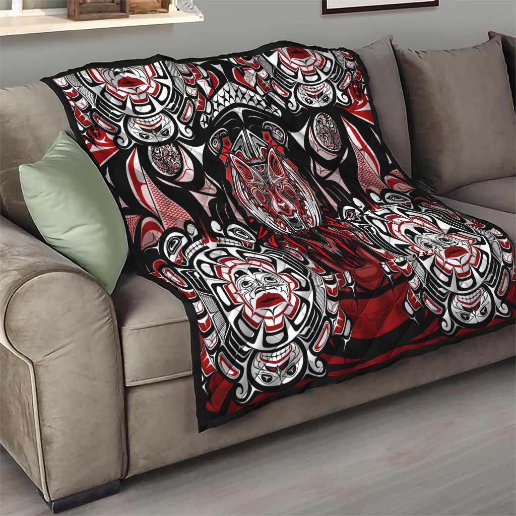 Haida Wolf Quilt Canada Indigenous Art
