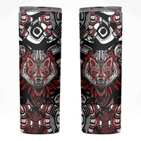 Haida Wolf Skinny Tumbler Canada Indigenous Art