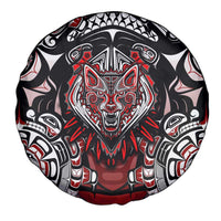Haida Wolf Spare Tire Cover Canada Indigenous Art