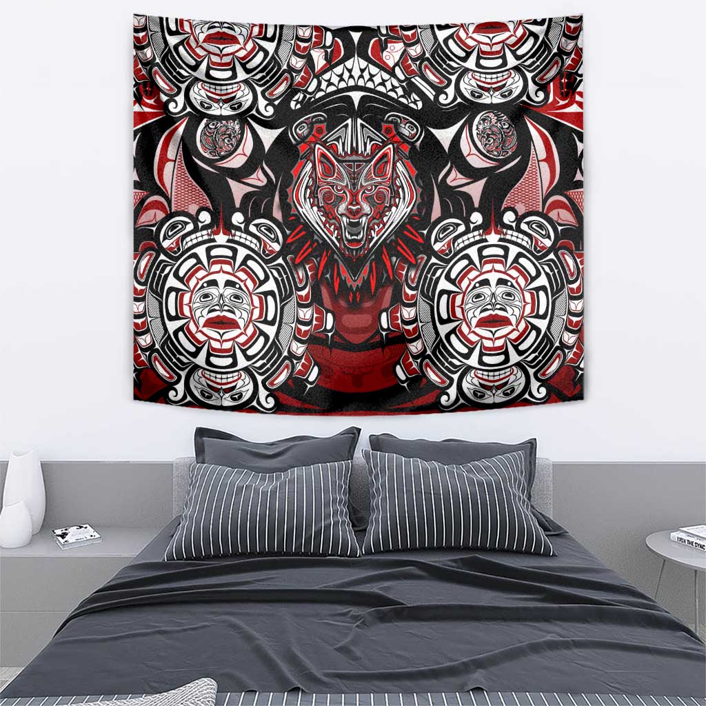 Haida Wolf Tapestry Canada Indigenous Art