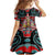 Canada Coat of Arms Haida Family Matching Puletasi and Hawaiian Shirt Maple Leaf Flag Indigenous Art