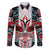 Canada Coat of Arms Haida Family Matching Puletasi and Hawaiian Shirt Maple Leaf Flag Indigenous Art