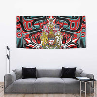 Canada Coat of Arms Haida Tapestry Maple Leaf Flag Indigenous Art