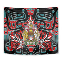 Canada Coat of Arms Haida Tapestry Maple Leaf Flag Indigenous Art