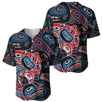 Haida Native Art Fish Baseball Jersey Canada Indigenous Art