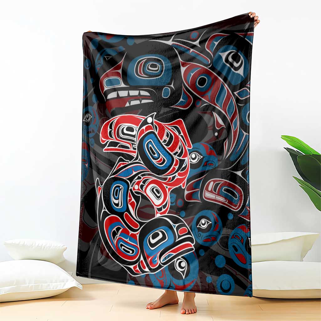 Haida Native Art Fish Blanket Canada Indigenous Art