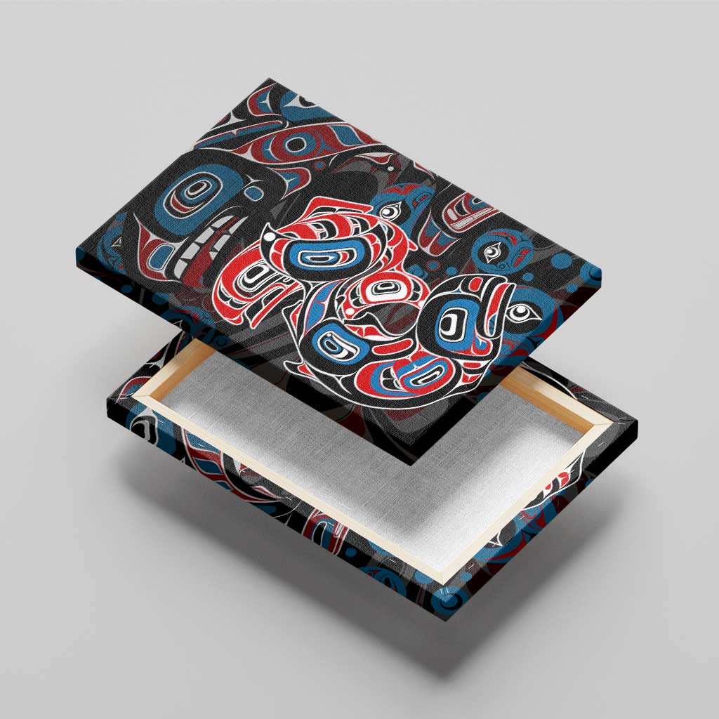 Haida Native Art Fish Canvas Wall Art Canada Indigenous Art