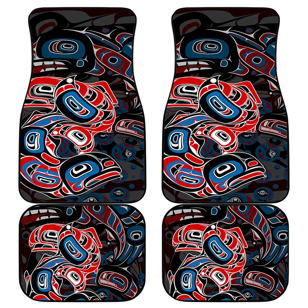Haida Native Art Fish Car Mats Canada Indigenous Art