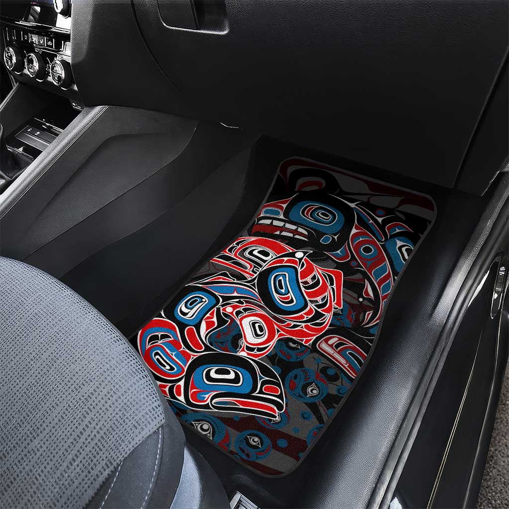 Haida Native Art Fish Car Mats Canada Indigenous Art