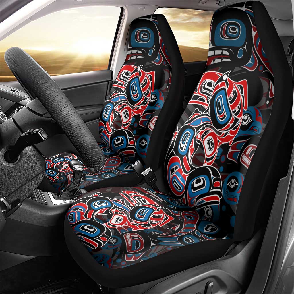 Haida Native Art Fish Car Seat Cover Canada Indigenous Art