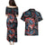 Haida Native Art Fish Couples Matching Puletasi and Hawaiian Shirt Canada Indigenous Art