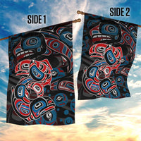Haida Native Art Fish Garden Flag Canada Indigenous Art