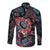 Haida Native Art Fish Long Sleeve Button Shirt Canada Indigenous Art