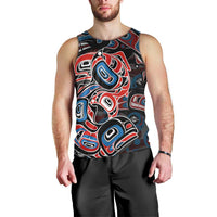 Haida Native Art Fish Men Tank Top Canada Indigenous Art