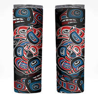 Haida Native Art Fish Skinny Tumbler Canada Indigenous Art