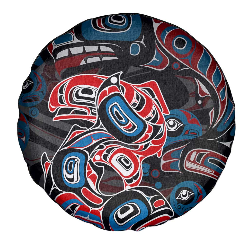 Haida Native Art Fish Spare Tire Cover Canada Indigenous Art
