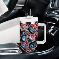 Haida Native Art Fish Tumbler With Handle Canada Indigenous Art
