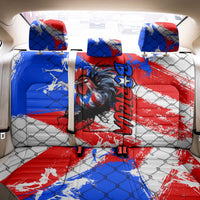 Boricua Pride Rooster Flag Puerto Rico Back Car Seat Cover