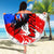 Boricua Pride Rooster Flag Puerto Rico Beach Blanket