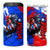 Boricua Pride Rooster Flag Puerto Rico 4 in 1 Can Cooler Tumbler