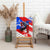 Boricua Pride Rooster Flag Puerto Rico Canvas Wall Art