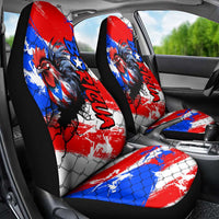 Boricua Pride Rooster Flag Puerto Rico Car Seat Cover