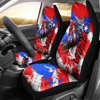 Boricua Pride Rooster Flag Puerto Rico Car Seat Cover