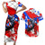 Boricua Pride Rooster Flag Puerto Rico Couples Matching Short Sleeve Bodycon Dress and Hawaiian Shirt